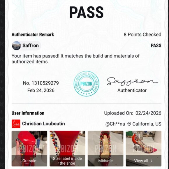 Christian Louboutin Pink Patent Leather/PVC Spike Me 100 Pumps Size 41 - Picture 7 of 7